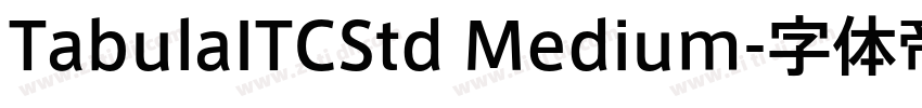 TabulaITCStd Medium字体转换